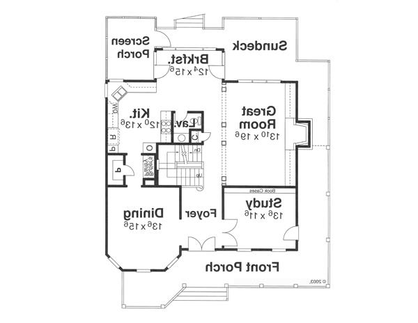 First Floor image of HALLIWELL House Plan